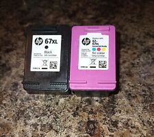 Two EMPTY HP 67 67XL Ink Cartridges Black + Color - Genuine OEM - Never Refilled for sale  Shipping to South Africa