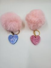 Pink heart keychain for sale  North Branch