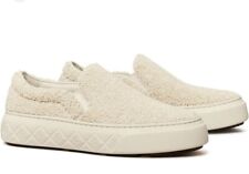 Tory Burch Ladybug Slip On Raffia Sneakers Ivory Size 9.5, used for sale  Shipping to South Africa