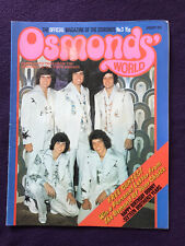 Osmonds magazine january for sale  WELLINGBOROUGH