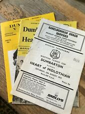 Dumbarton home programmes for sale  SAFFRON WALDEN