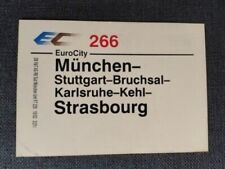 Zuglaufschild eurocity 266 gebraucht kaufen  Fellbach