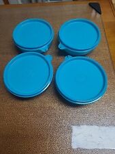 Conjunto de 4 tigelas Tupperware Little Wonders 6 oz. Lancheiras azuis pavão  comprar usado  Enviando para Brazil