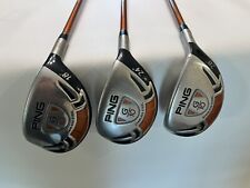 Ping G10 fairway wood set of 3 TEC 129 Soft reg flex 18* 24* 28* RH Head Covers for sale  Shipping to South Africa