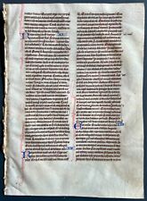 Medieval bible leaf for sale  CAMBRIDGE