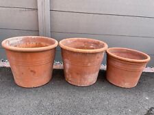 Three (3) garden pots used condition for sale  LONDON