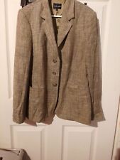 Jacket beige linen for sale  TORQUAY