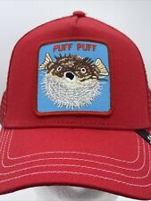 Goorin Bros Trucker Hat Puff Puff Blow Fish Cap Puffer 4/20 for sale  Shipping to South Africa