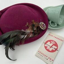purple felt hat for sale  NEWARK