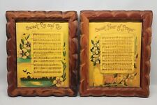 2 arte de pared de madera hecho a mano himnos lacados iglesia evangélica himnos de colección segunda mano  Embacar hacia Mexico