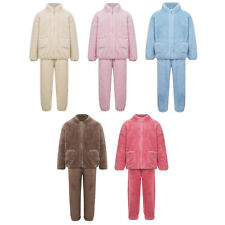 Usado, Roupas infantis unissex conjunto de inverno roupa de dormir quente cor sólida elástico cintura comprar usado  Enviando para Brazil