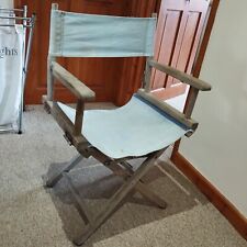 Used, Directors Chair Vintage Folding Mid Century Deck Patio Retro Canvas Wood Fabric for sale  Shipping to South Africa