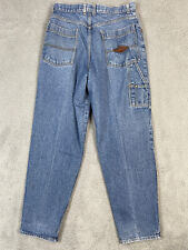 VINTAGE Boss Jeans Mens 34x36 Blue Denim Carpenter Dark Wash Spellout Skate Y2K for sale  Shipping to South Africa