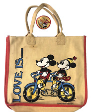 Disney Productions Mickey Minnie lona dupla face bicicleta tandem Love is Bag comprar usado  Enviando para Brazil