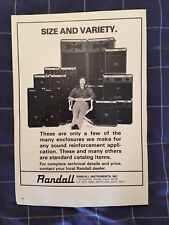Randall amps original for sale  OMAGH