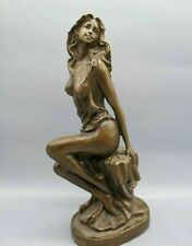 Escultura Art Deco Bronce Hermosa Mujer Desnuda Niña Estatua de Cobre Figuras A, usado segunda mano  Embacar hacia Argentina