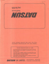 Datsun price list for sale  BATLEY