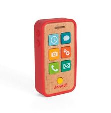 Janod teléfono de juego Smartphone móvil de madera con 7 botones y sonido J05334 segunda mano  Embacar hacia Spain