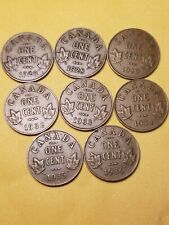 Canada Rare Small Cents Collection Of 8 Coins 1920,28,29,32 To 36 . for sale  Canada
