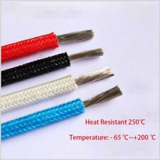 Cabo de fibra de vidro resistente ao calor 250°C 0,3mm²~ 25mm² peças de alta temperatura fio de malha comprar usado  Enviando para Brazil