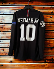 Camiseta de futebol retrô Neymar JR #10 PSG 2018/2019 manga longa preta UCL P comprar usado  Enviando para Brazil