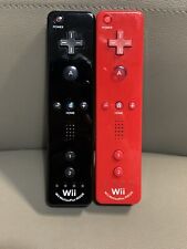 Controle remoto Nintendo OEM Wii preto vermelho Motion Plus testado 2 comprar usado  Enviando para Brazil