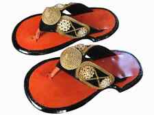 Zapatillas tradicionales para hombre ghanés hechas a mano de cuero zapatillas para hombre Ahenema segunda mano  Embacar hacia Argentina