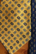 Usado, Gravata de luxo Tommy Hilfiger dourada/marinha 100% seda importada comprar usado  Enviando para Brazil