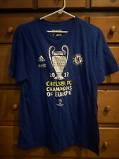 Camiseta de futebol Chelsea FC Adidas azul Liga dos Campeões 2012 masculina G (x1) comprar usado  Enviando para Brazil