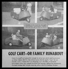 Used, Golf Cart / Electric Runabout How-To Build PLANS 20 mph for sale  Shipping to South Africa