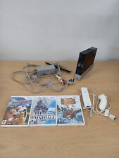 Pacote de console Nintendo Wii preto com controles e jogos peças de reposição reparos L2 comprar usado  Enviando para Brazil