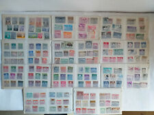 lotto di francobolli esteri vari stati su cartoncini plastificati usato  Palermo