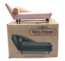 Vintage Petite Princess Fantasy Furniture Boudoir Chaise Lounge PINK W/ Pillow for sale  Shipping to South Africa