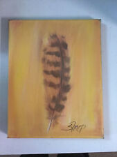 Feather acrylic painting for sale  Newnan