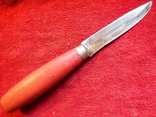 Used, 11 )) LONG SHARP VINTAGE CLASSIC KNIFE PUUKKO MORA w WOOD HANDLE SWEDEN SWEDISH for sale  Shipping to South Africa