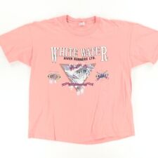 Camiseta masculina rosa vintage White Water River Runners San Segal 2XL, usado comprar usado  Enviando para Brazil