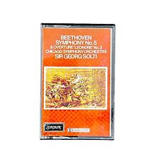Sir Georg Solti - Beethoven Symphony No. 5 Leonore Overture Cassette Tape for sale  Shipping to South Africa