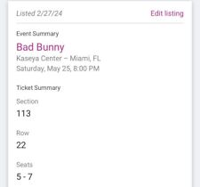 Tickets bad bunny for sale  Saint Louis