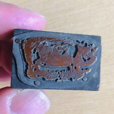 Letterpress printing block for sale  LONDON