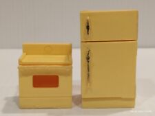 Vintage FISHER PRICE Little People Yellow Stove Geladeira Móveis #729 comprar usado  Enviando para Brazil