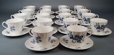 Used, 36pc Teacups Cups & Saucers Blue Sprays Royal Worcester Collection China  for sale  Shipping to Canada