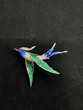 Trifari enamel bird usato  Firenze