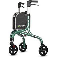 3 Three Wheel Rollator Walker For Seniors Portable Foldable Ultra Lightweight, used for sale  Shipping to South Africa