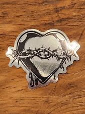 Heart sticker silver for sale  Westerville