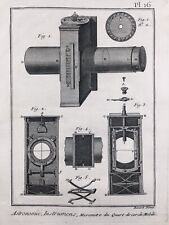 Astronomy IN 1778 Instruments of Measures Micrometer Mobile Engraving Stargazer segunda mano  Embacar hacia Argentina