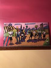 Used, African American Folk Art Oil Painting for sale  Shipping to South Africa