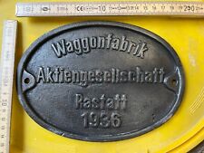 Waggonschild rastatt 1936 gebraucht kaufen  Lichtenau