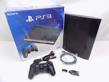 Console preto in a box Sony Playstation PS3 Super Slim 500GB + controle + cabo..., usado comprar usado  Enviando para Brazil