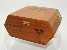 Caja de cigarros hexagonal de madera de 7" Puros Aladino Robusto Corojo reserva con broche electrónico de metal segunda mano  Embacar hacia Argentina