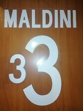 Usato, PERSONALIZZAZIONE NAMESET NOME/NUMERO MALDINI 3 X MAGLIA ITALIA MONDIALI 2002 usato  Milazzo